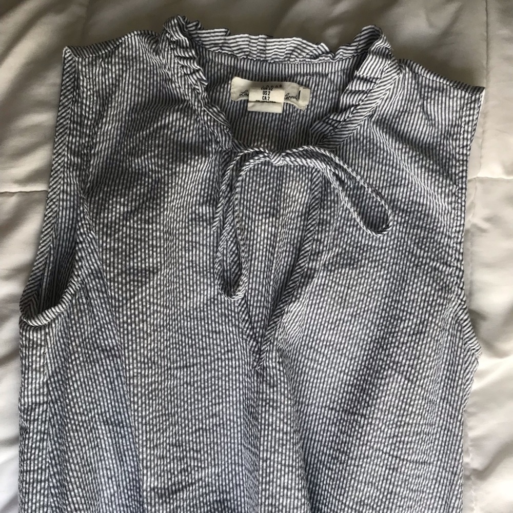 H&M Blue striped dress